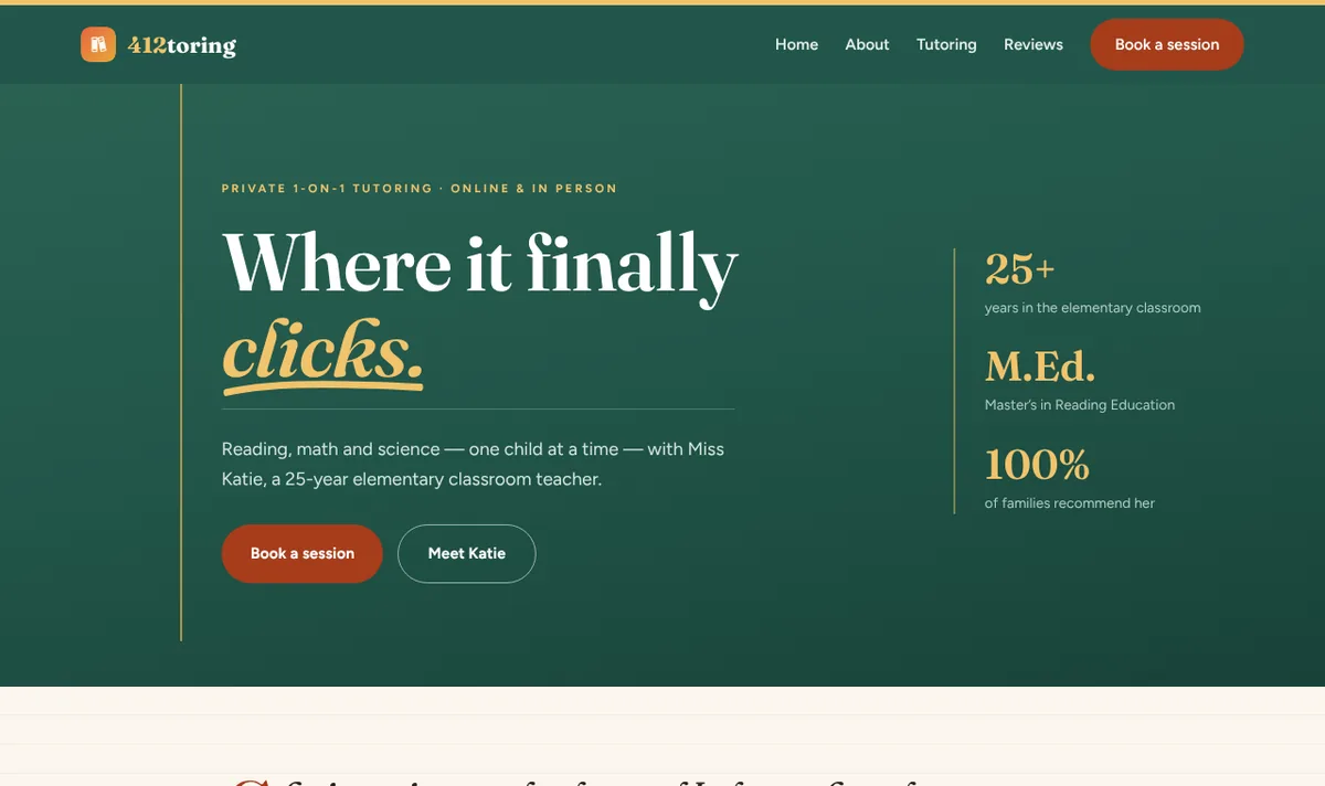 412Toring, a live client website