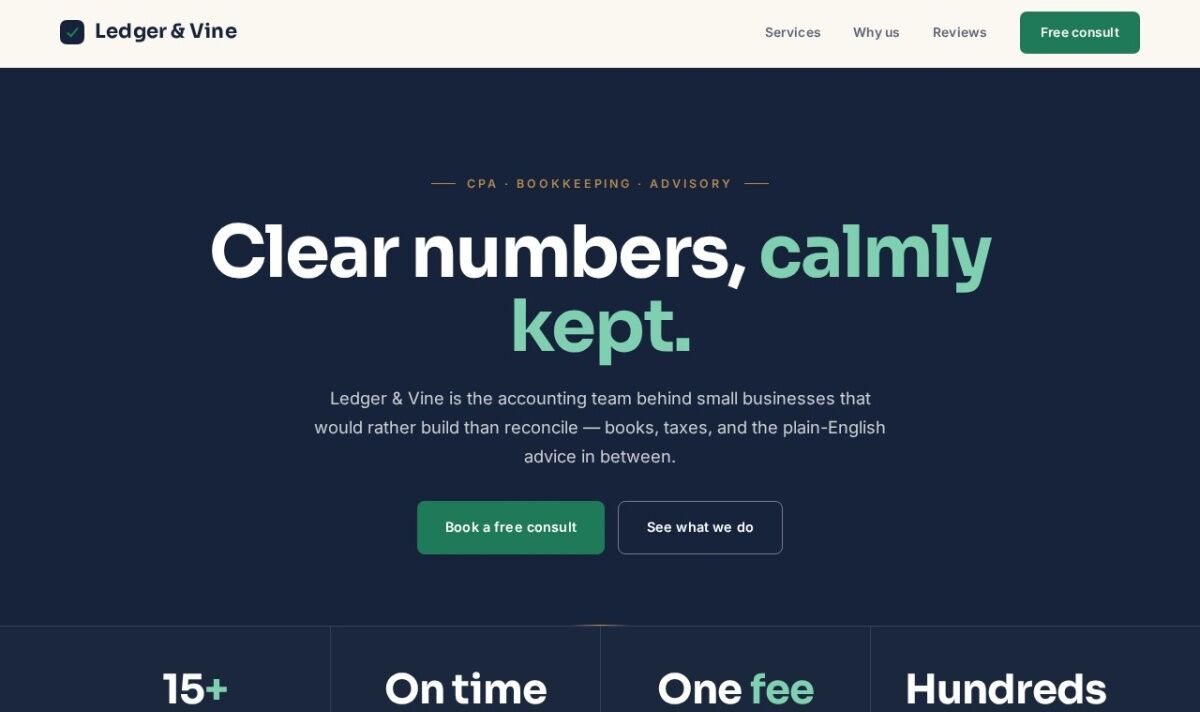 accounting website design — concept by Pittsburgh IT