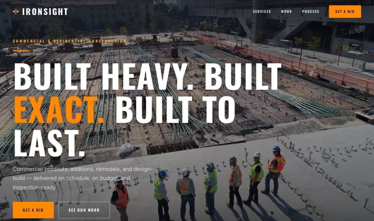 construction website design — concept by Pittsburgh IT